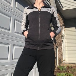 Grey north face jacket
